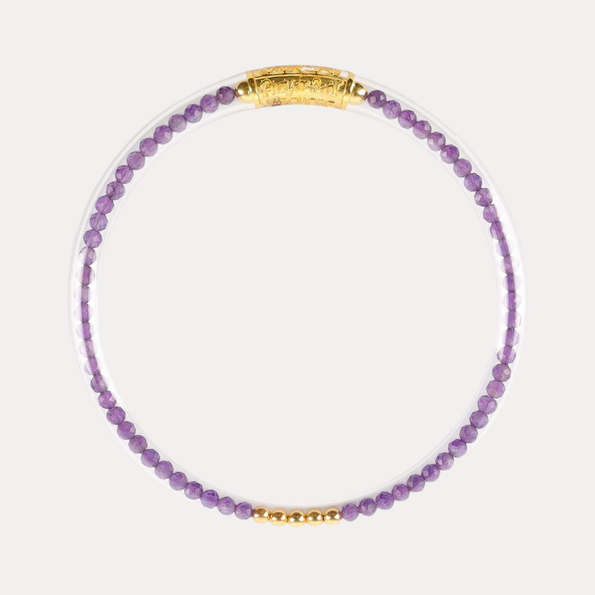 Amethyst Luxe All Weather Bangle | BuDhaGirl