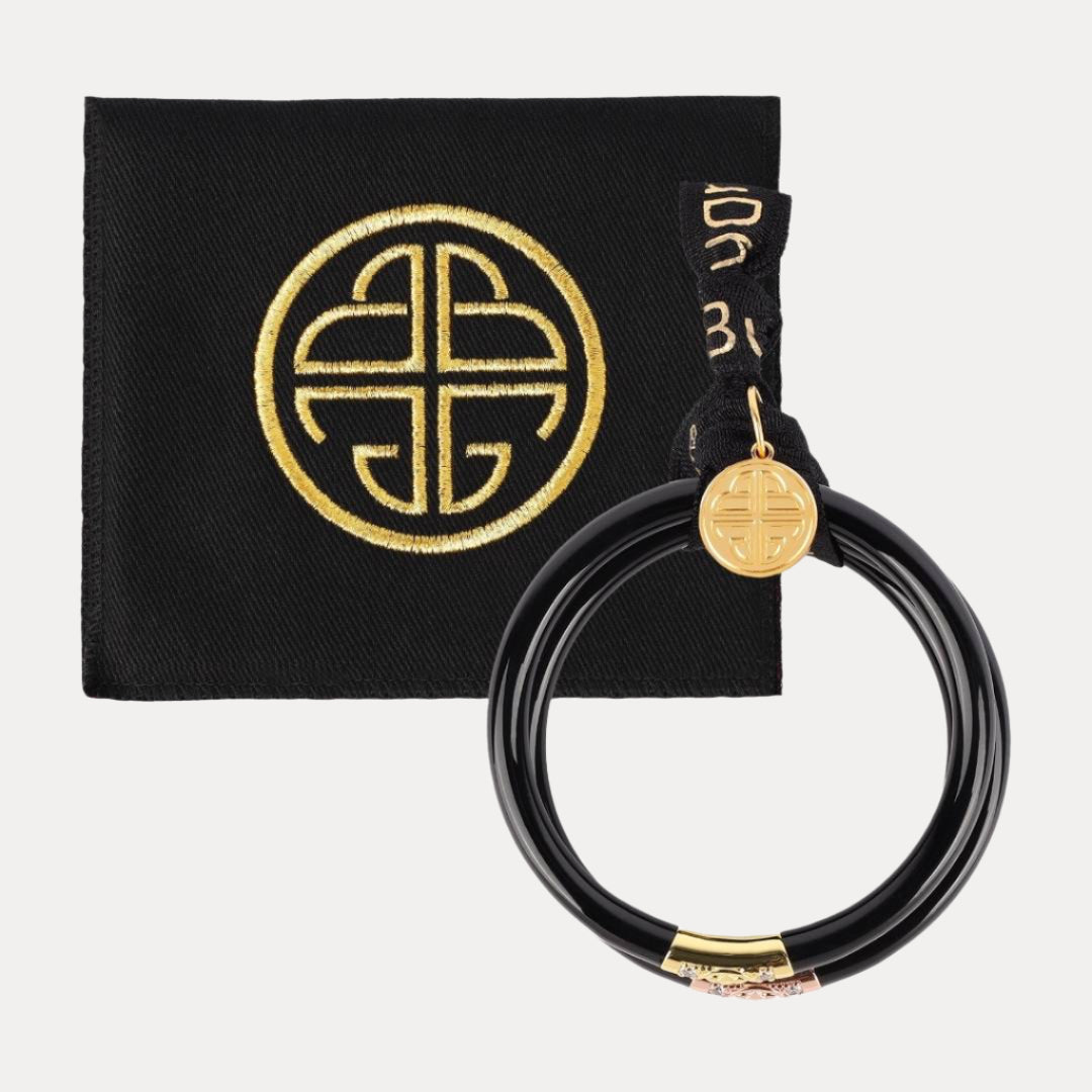 12.01.108.01.S3,12.01.108.01.M3,12.01.108.01.L3,12.01.108.01.XL3, Three Kings All Weather Bangles® (AWB®) - Black | Bangle Bracelets for Women | BuDhaGirl