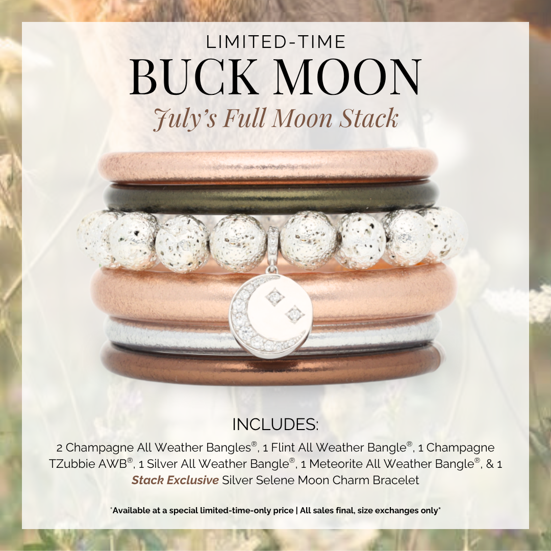 Buck Moon Bangle Bracelet Stack 2025 | BuDhaGirl
