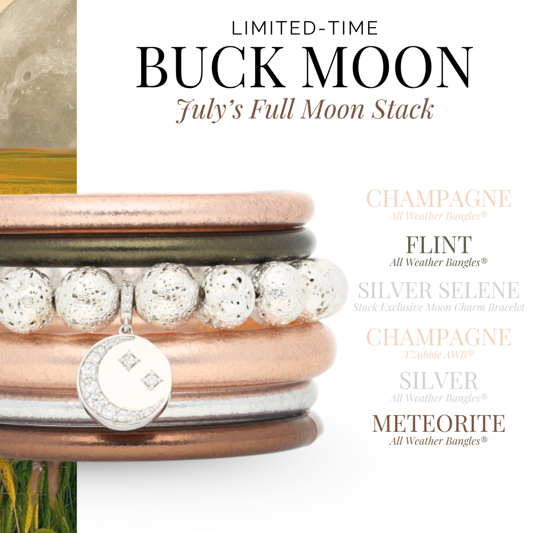 Buck Moon Bangle Bracelet Stack 2025 | BuDhaGirl