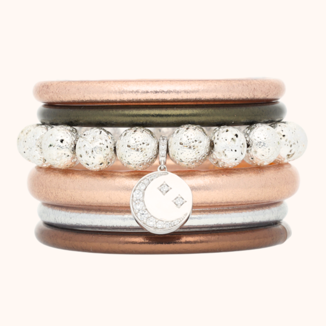Buck Moon Bangle Bracelet Stack 2025 | BuDhaGirl