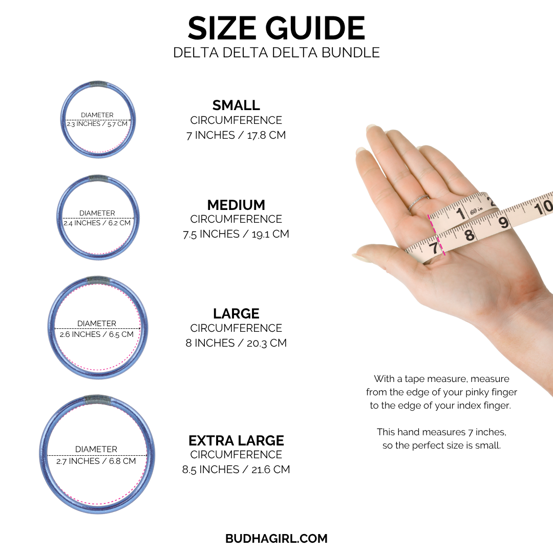 Delta Delta Delta Bangle Stack | BuDhaGirl