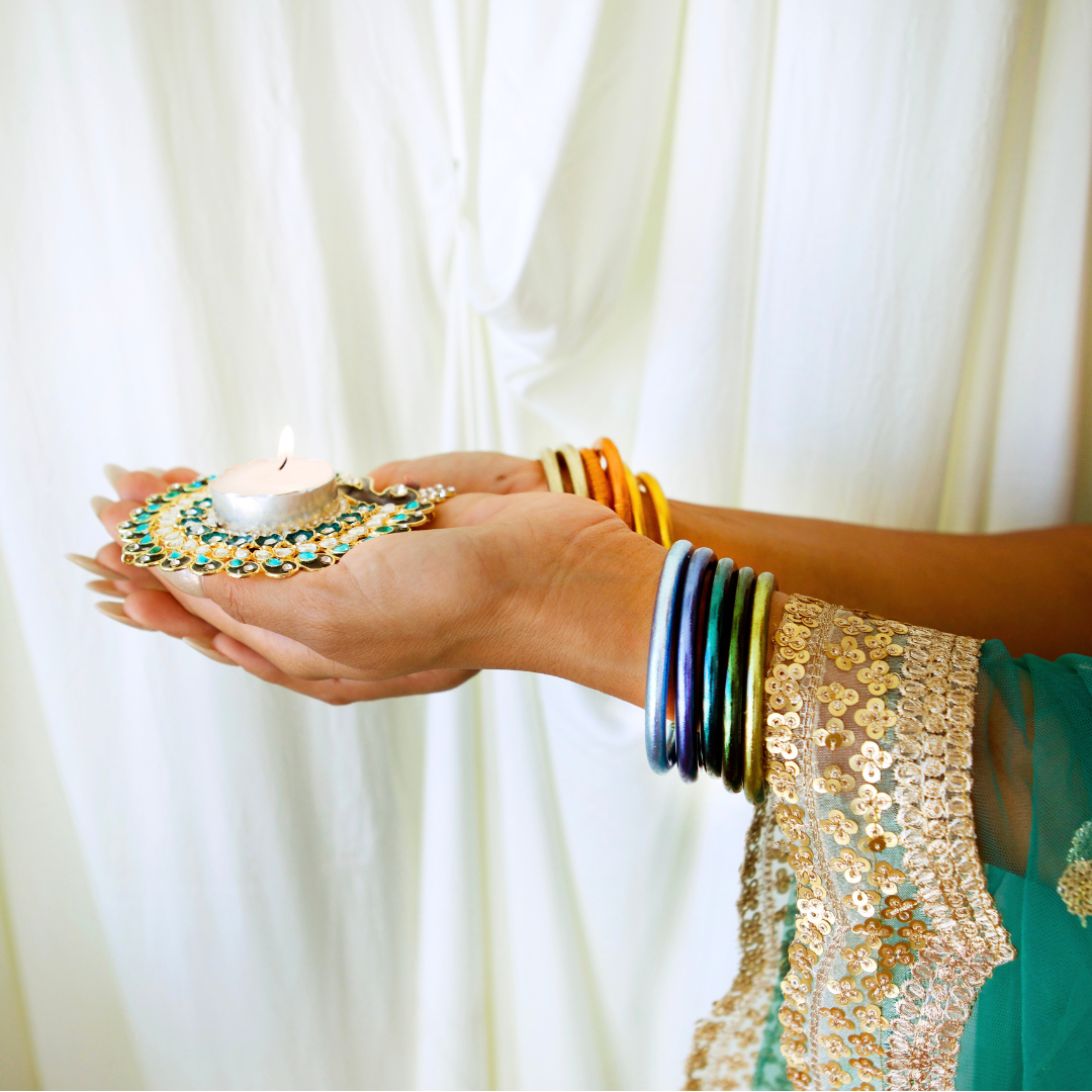 Diwali Peacock Bangle Bracelet Stack | BuDhaGirl