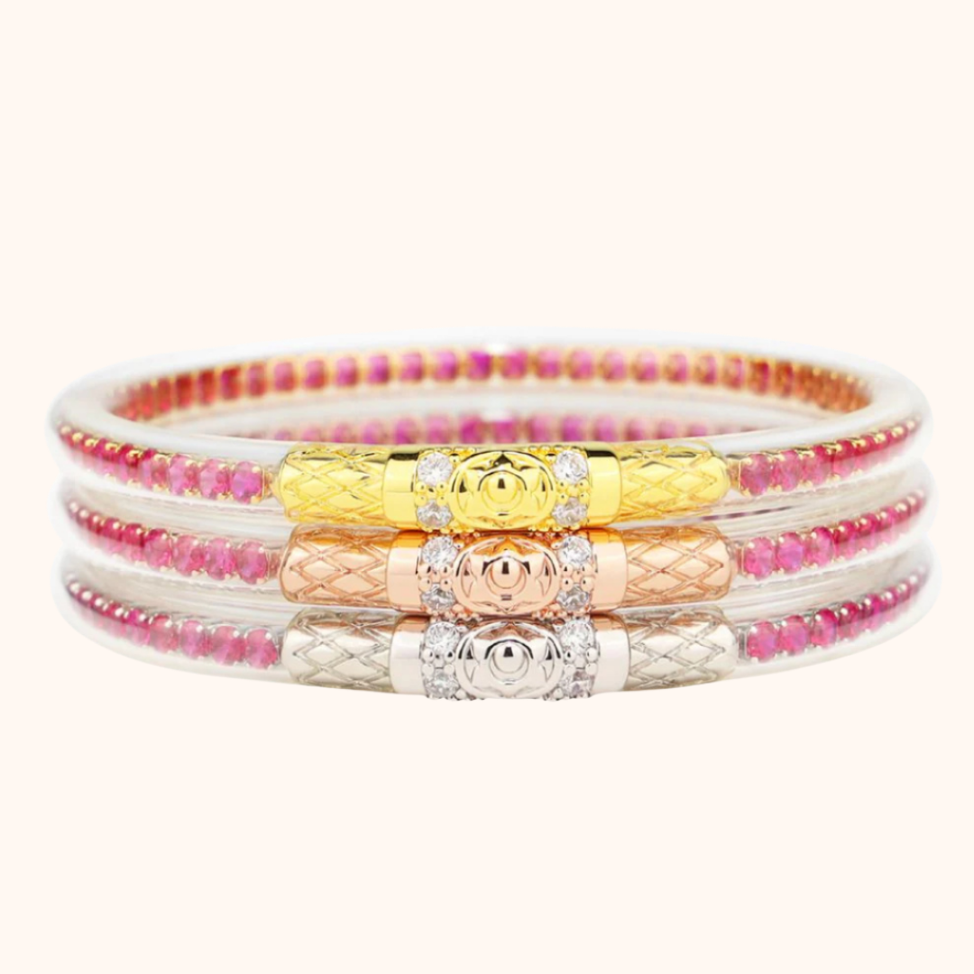 Epic Pink Three Queens & Three Kings Bangle Bracelet Bundle | BuDhaGirl