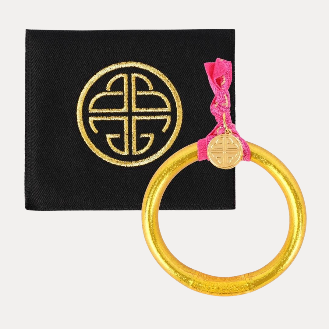 Gold Tzubbie All Weather Bangle® (AWB®) - Serenity Prayer | Bangle Bracelets for Women | BuDhaGirl
