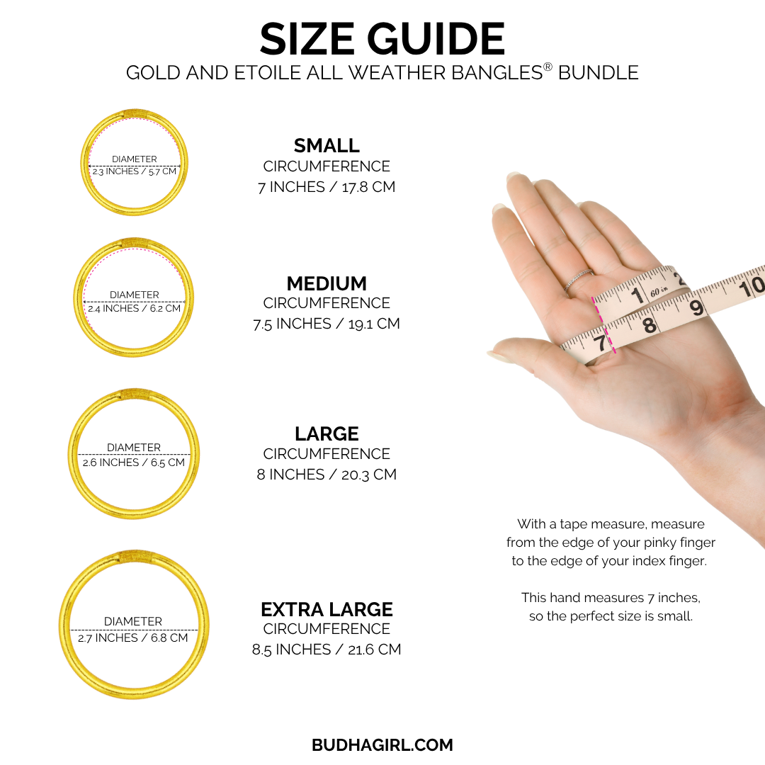 Gold & Etoile All Weather Bangles Bundle | BuDhaGirl