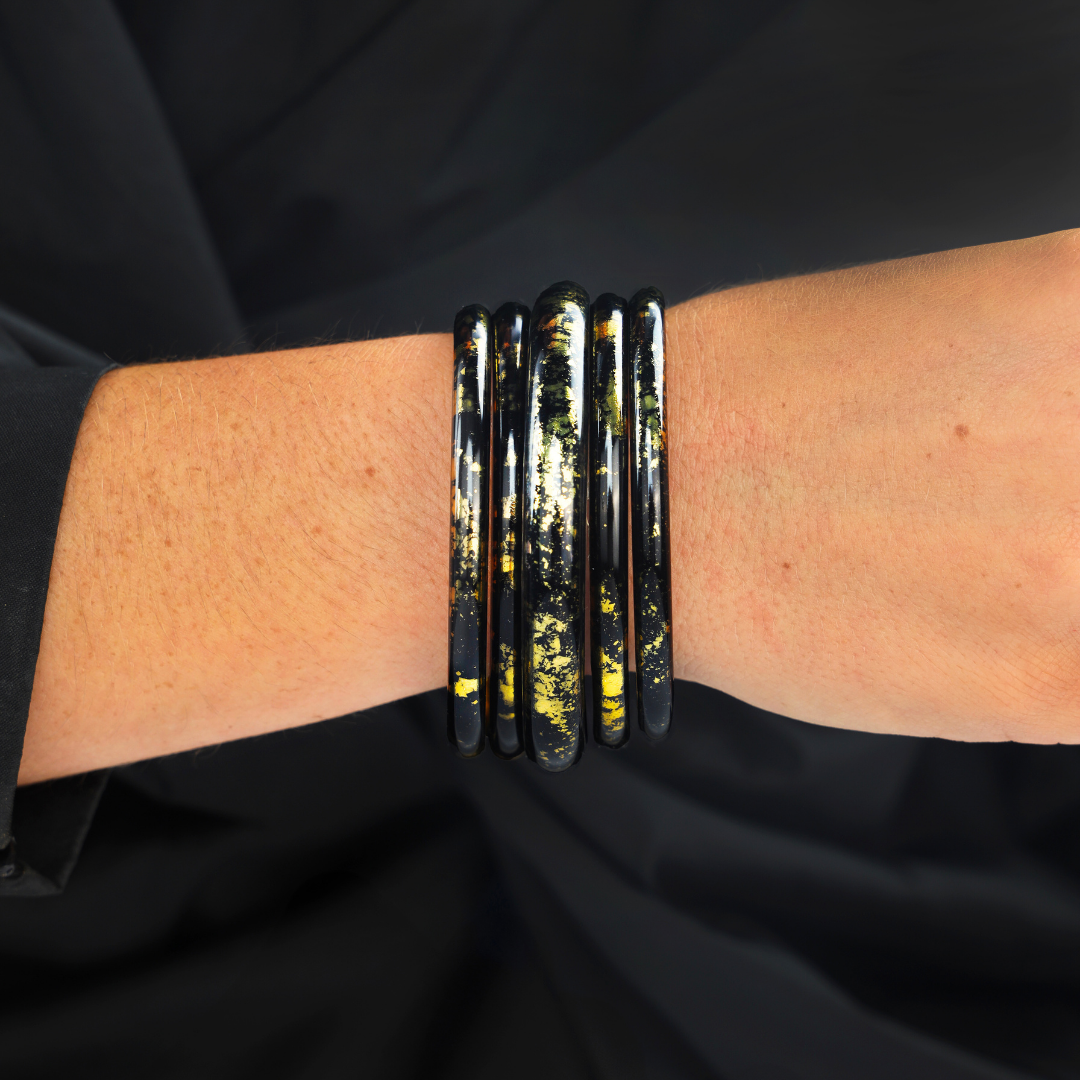 KOI Noir All Weather Bangles Bundle | Bangles, Bracelets, Jewelry | BuDhaGirl