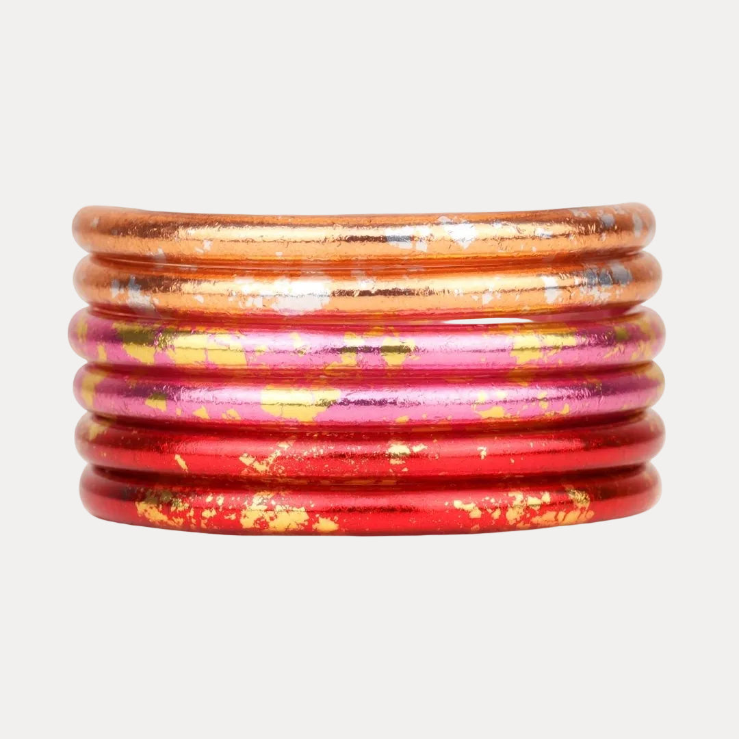 Kyoto Serenity Mixed All Weather Bangles Bracelets Stack of the Week | BuDhaGirl