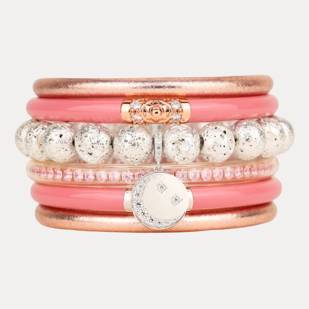 May's Full Moon Bangle Bracelet Stack - The Flower Moon Stack | BuDhaGirl