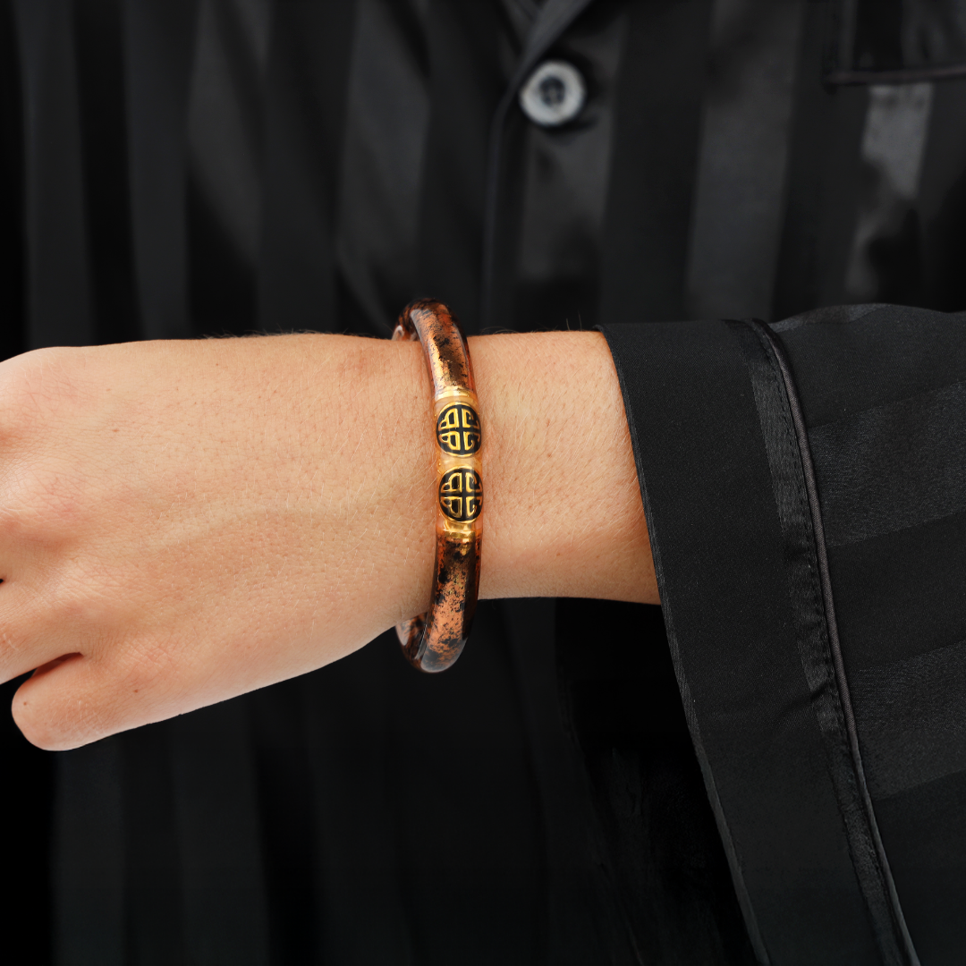 Merlot & Leopard All Weather Bangle Bracelet Bundle | BuDhaGirl