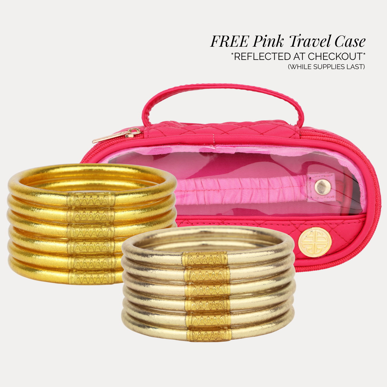 Pink Travel Case Free with Bundle Purchase | BuDhaGirl