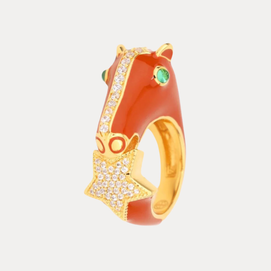 Maple Brown Stallion Ring for Women | BuDhaGirl