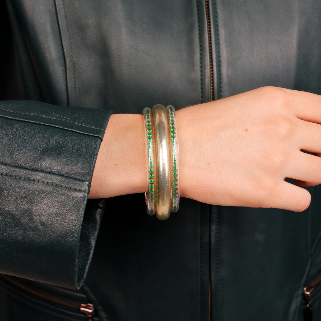 The Emerald Enchanted Bangle Stack | BuDhaGirl