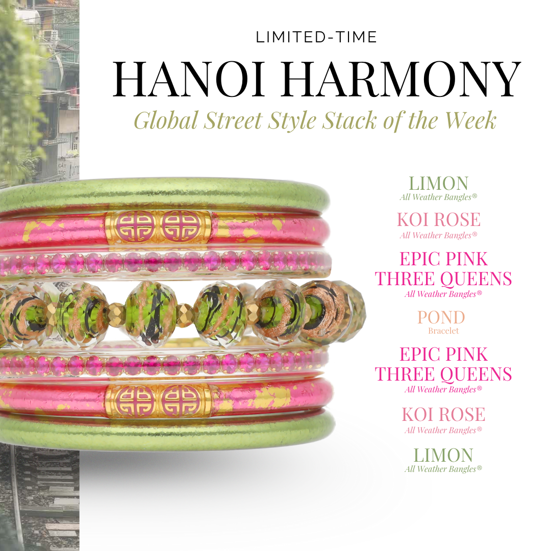 The Hanoi Harmony Luxe Bangle Bracelet Stack | BuDhaGirl
