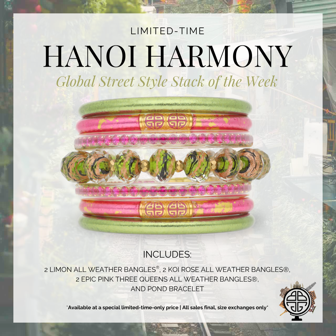 The Hanoi Harmony Luxe Bangle Bracelet Stack | BuDhaGirl