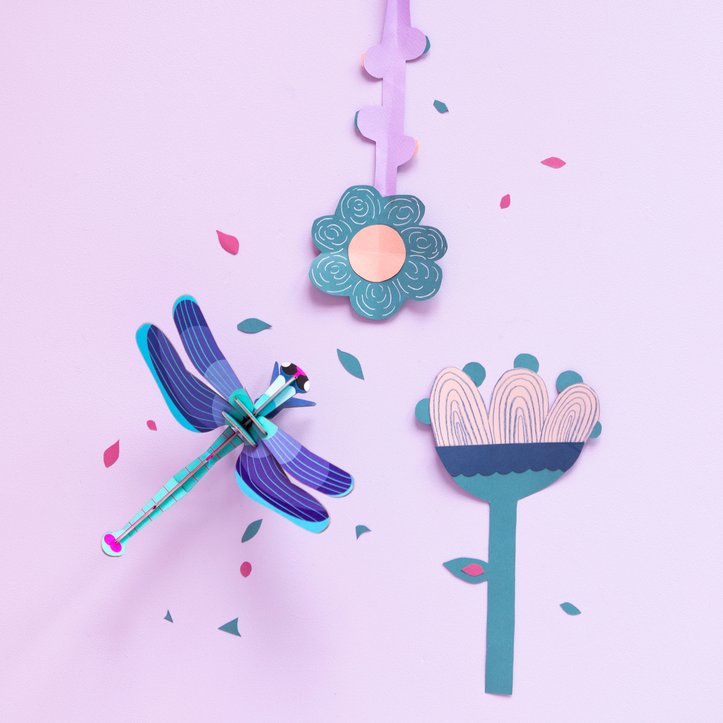 Sapphire Dragonfly Wall Art | Blue 3D Decor | BuDhaGirl