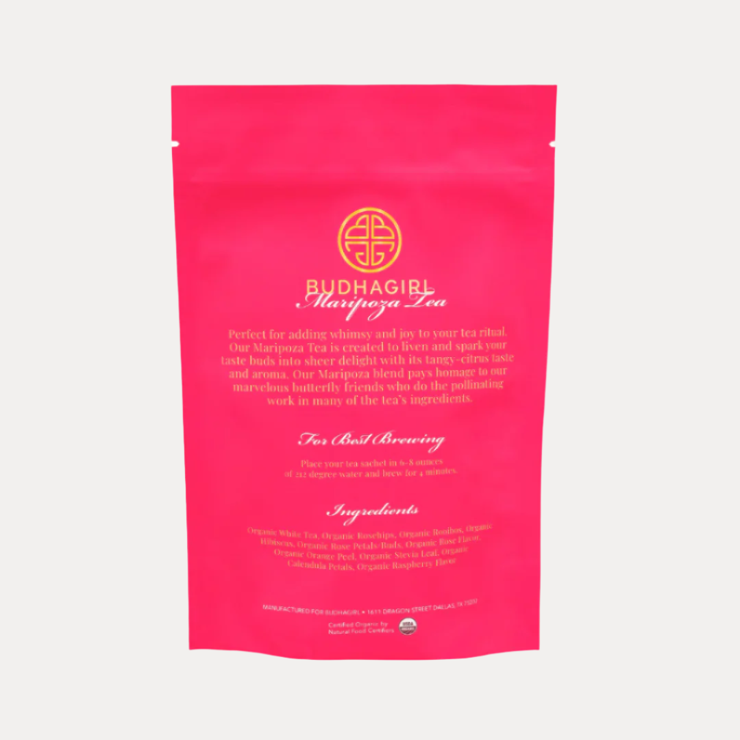 Bolsa de Té Maripoza Orgánica de BuDhaGirl - 15 bolsitas