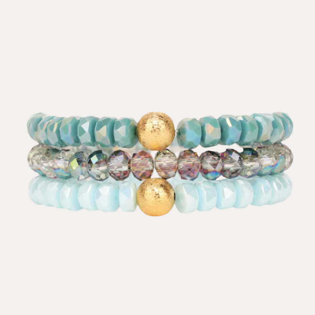 Glacier Beaded Bracelets - Set of 3 | BuDhaGirl