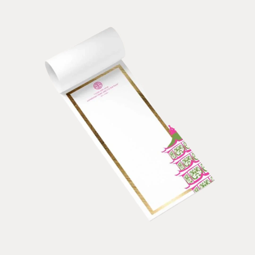 Colorful High Quality Magnetic Notepad | Pagoda Inspired | Set of 3 | BuDhaPaper by BuDhaGirl