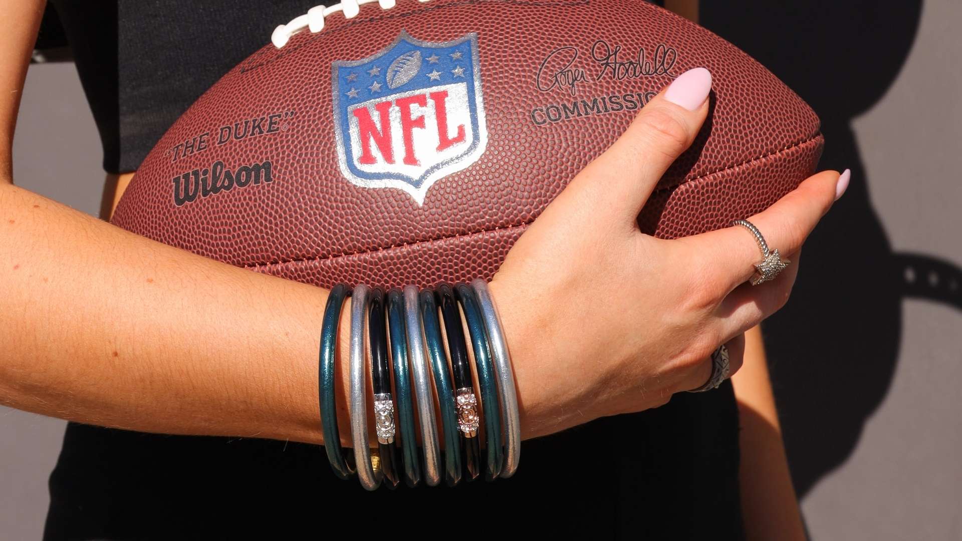 Teal/Silver/Black Bangle Bracelets for the Philadelphia Eagles | BuDhaGirl