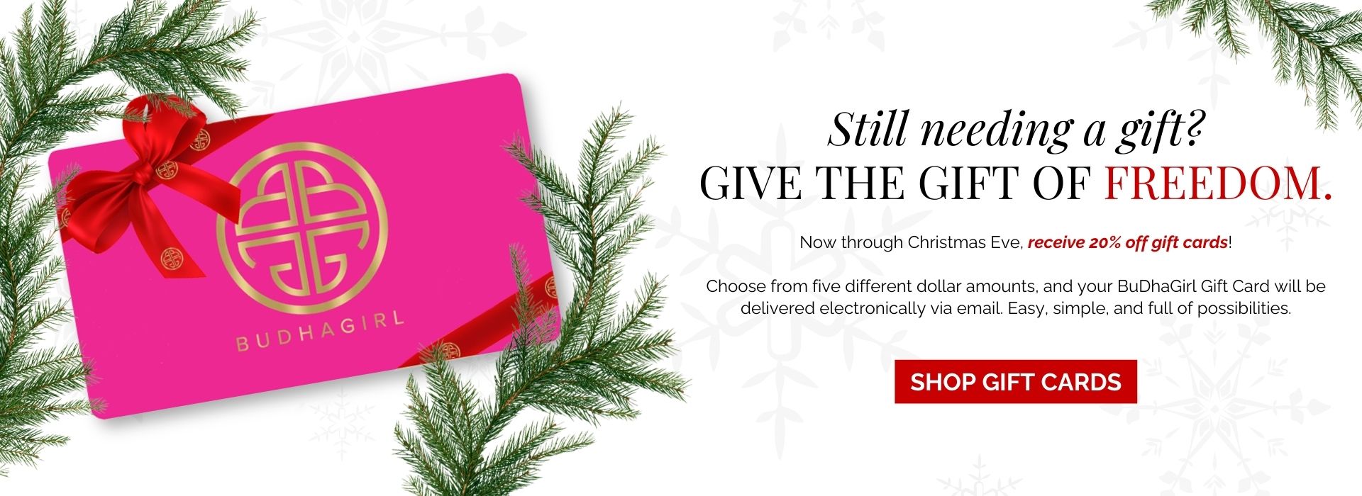 20% Off Digital Gift Cards | BuDhaGirl