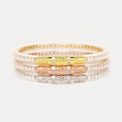 Three Queens All Weather Bangles® (AWB®) - Clear Crystal