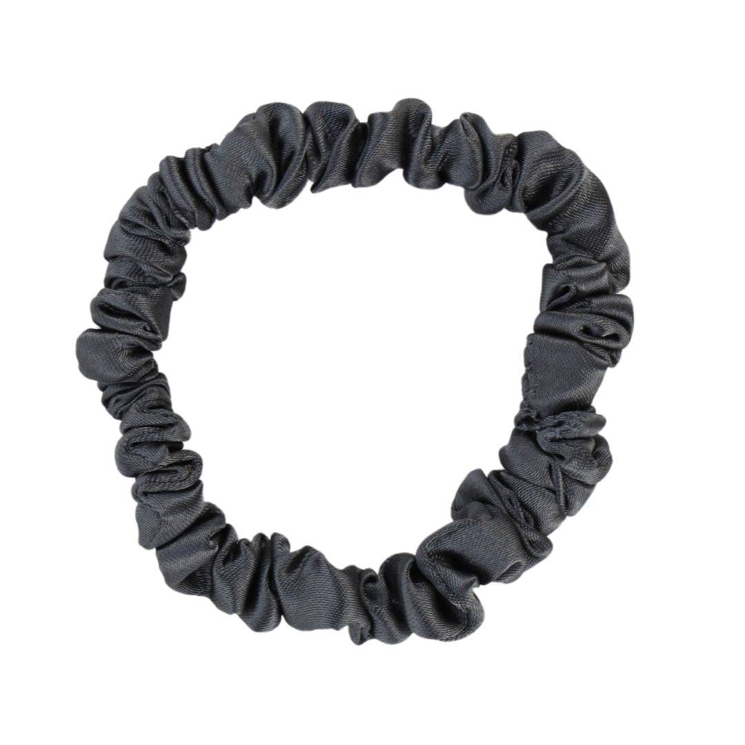 Pack of 7 Assorted Black Scrunchies Set For Women | BuDhaGirl