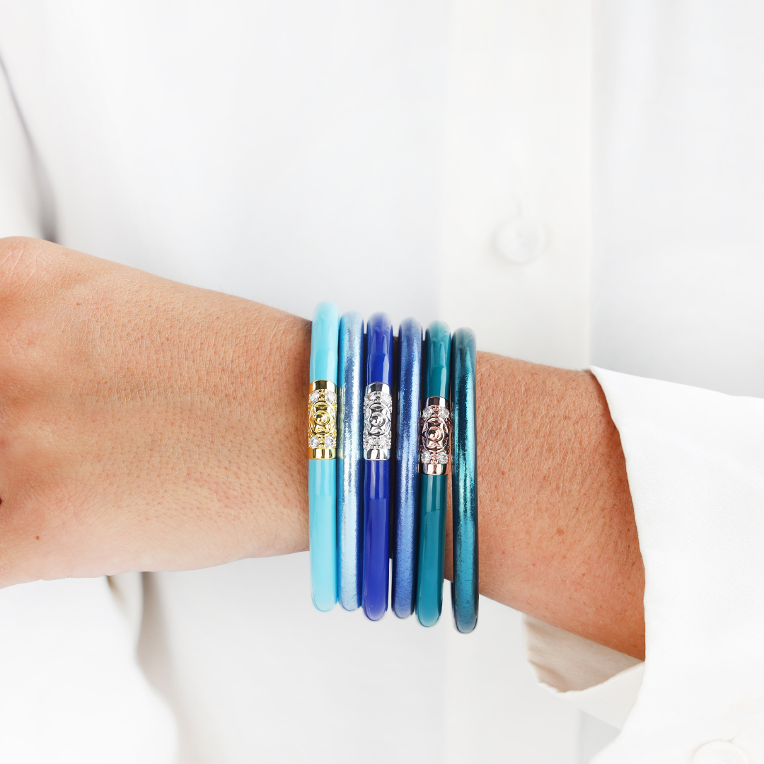 Blue Birthday Bracelet Stack | BuDhaGirl