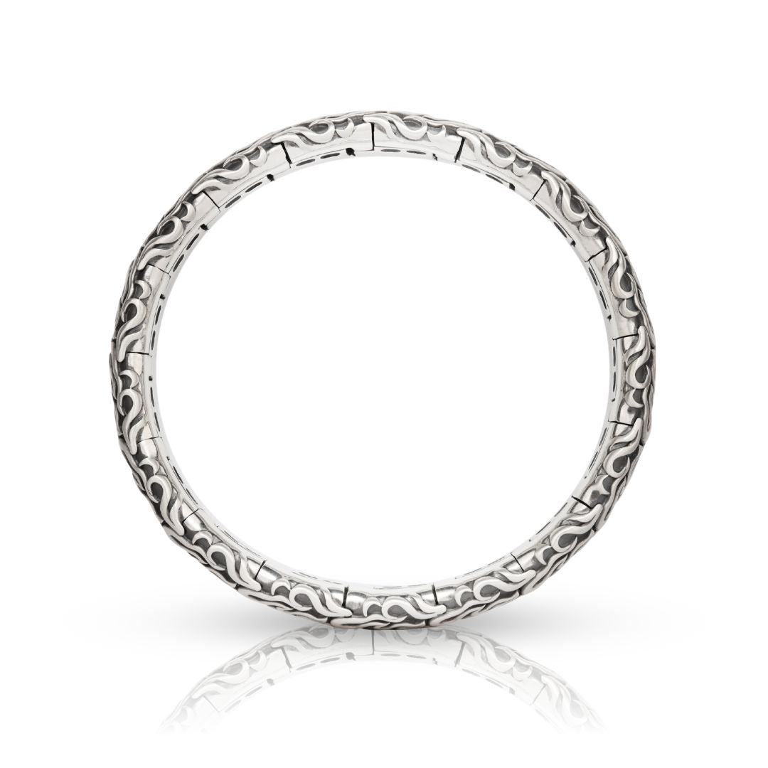 Silver Bracelet: Sterling Silver Bracelet Inspired by Fire