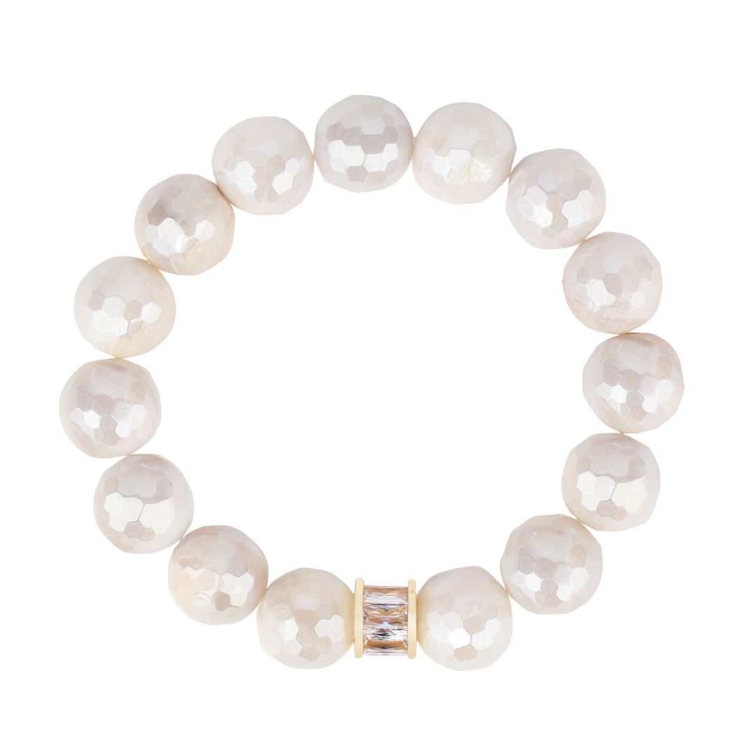 Mother of Pearl Capiz Bracelet Set: Sophisticated and Stylish