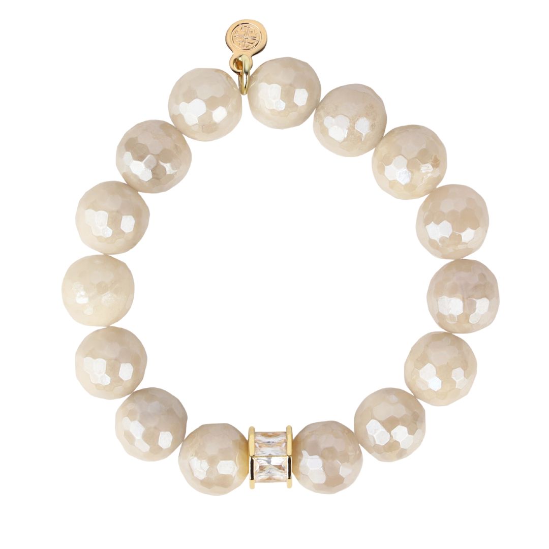 Mother of Pearl Capiz Bracelet Set: Sophisticated and Stylish