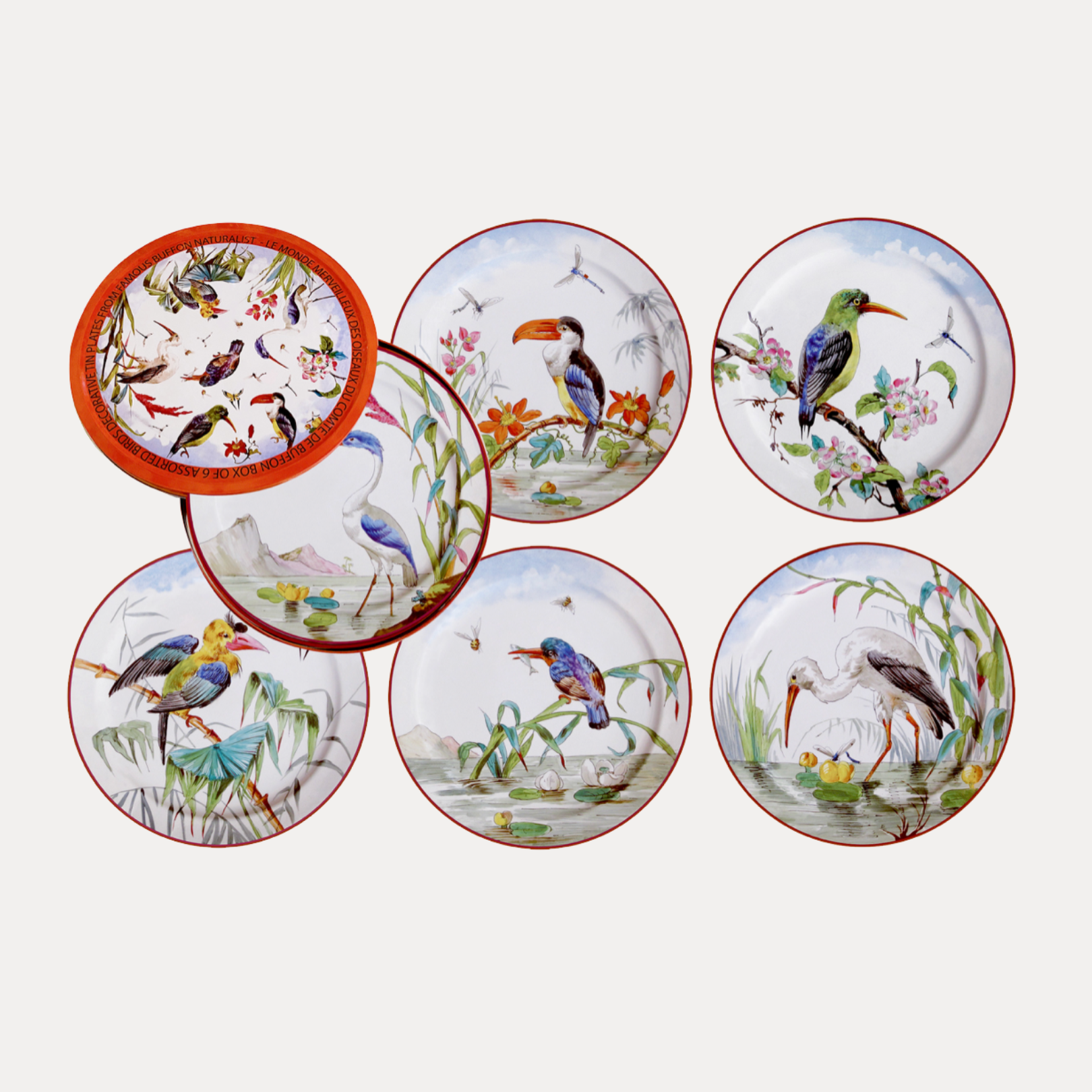 Au Bain Marie Bracquemond Tin Plates | French Country Decor | BuDhaGirl