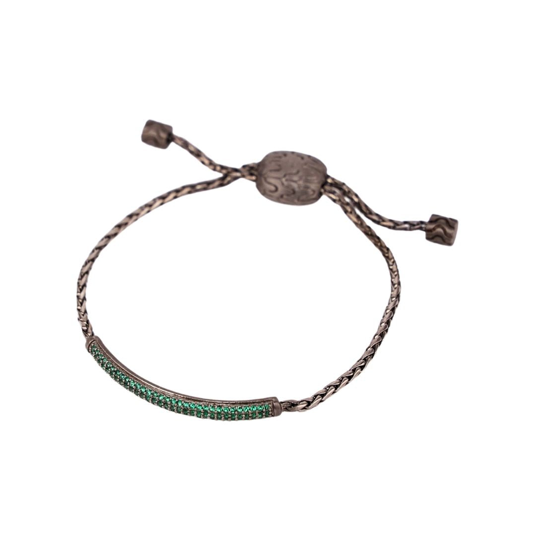  Emerald Brad Birthstone Bracelet For Men | BuDhaHomme by BuDhaGirl