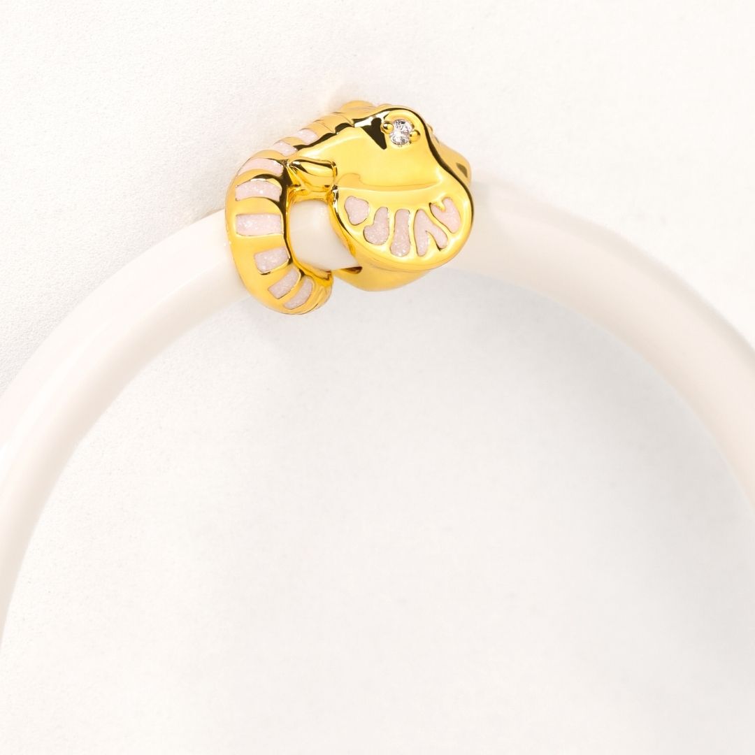 Fauna Elefant Ganzjahresarmreif® (AWB®) – Elfenbein