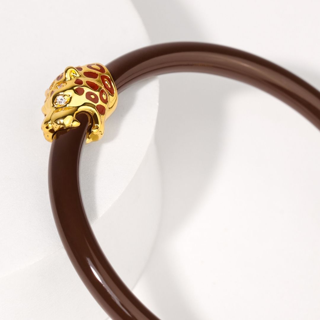 Fauna Panther All Weather Bangle® (AWB®) - Chocolate