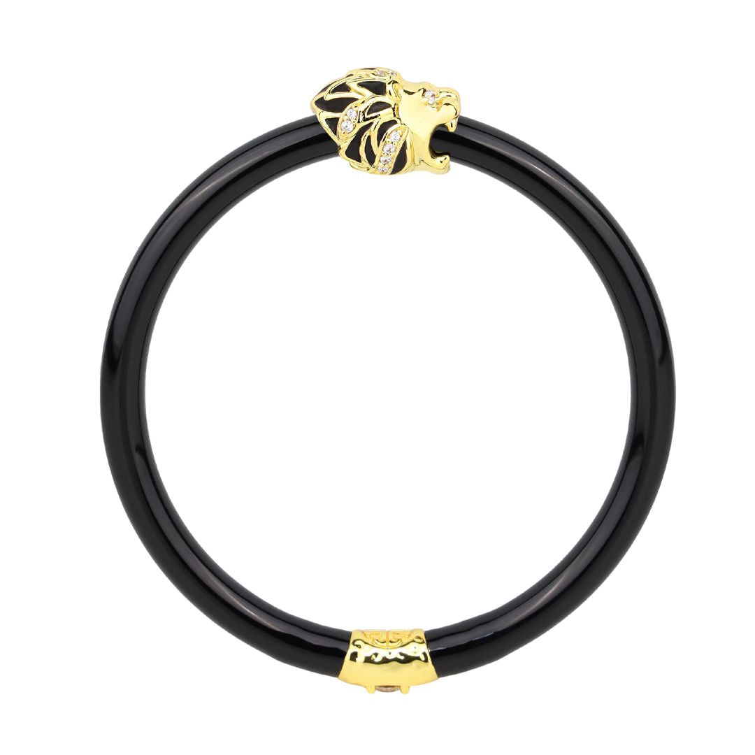 Fauna Lion All Weather Bangle® (AWB®) - Black