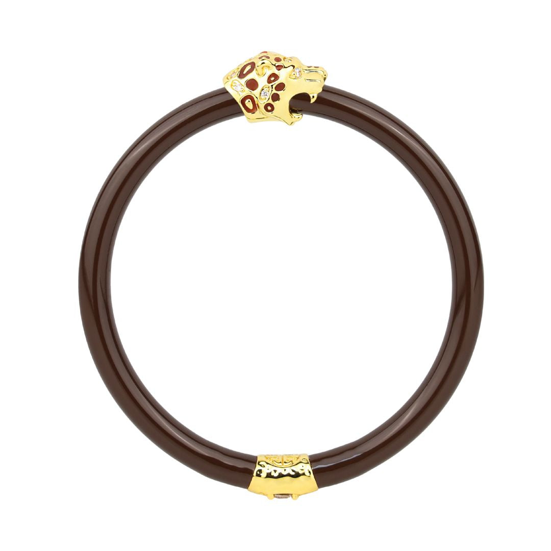 Fauna Panther All Weather Bangle® (AWB®) - Chocolate