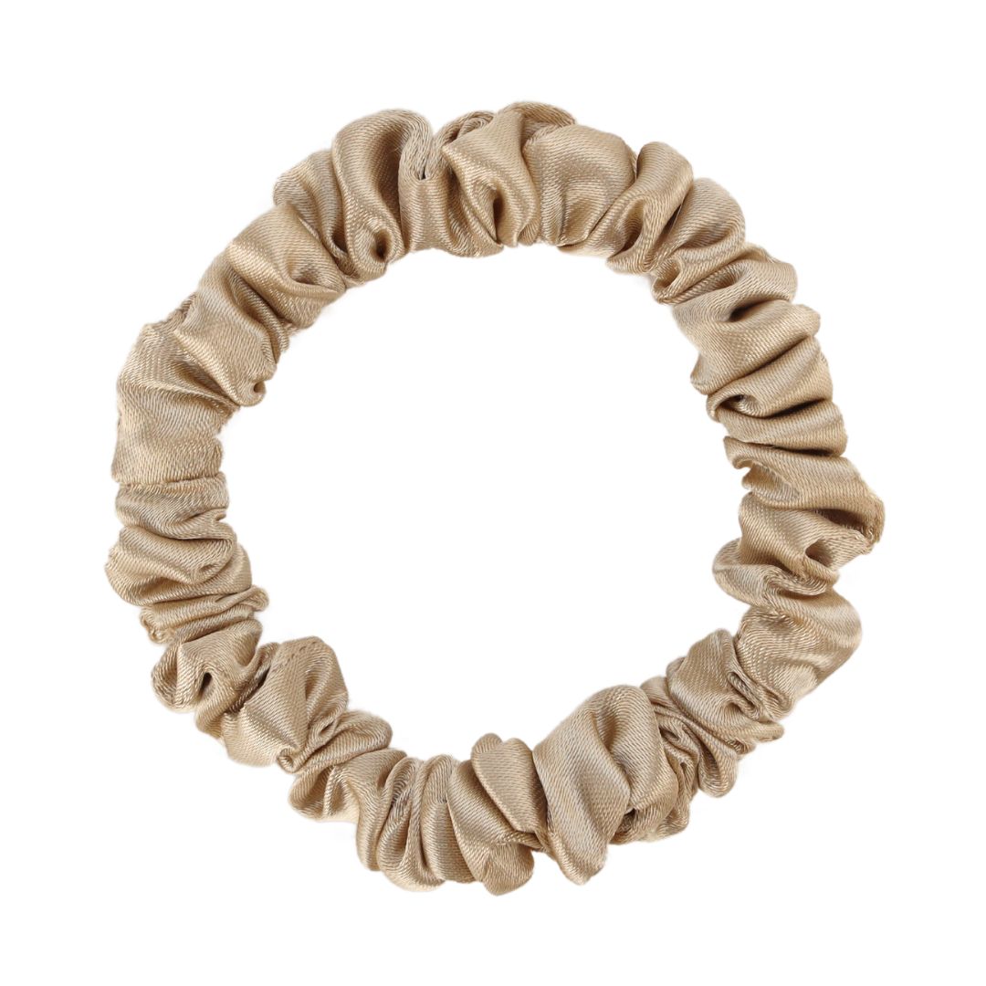 Pack of 7 Assorted Gold Scrunchies Set For Women | BuDhaGirl