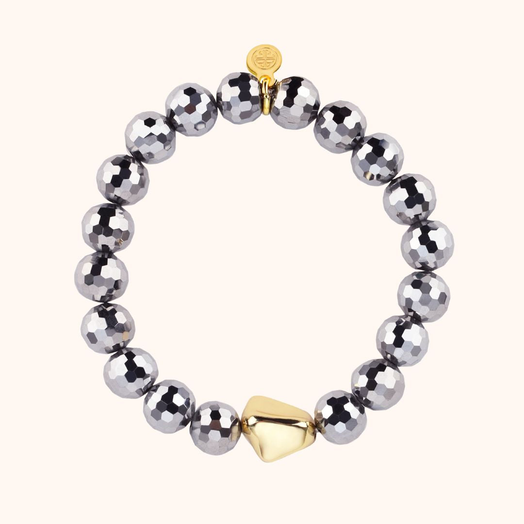 Silver Disco Beaded Bracelet | BuDhaGirl