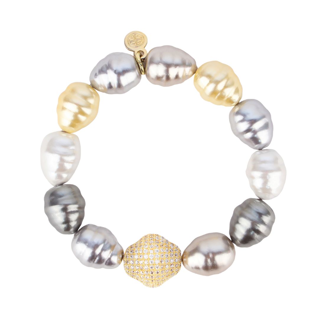 Isabel Starlight Baroque Pearl Bracelet: Celestial Elegance and Luxury