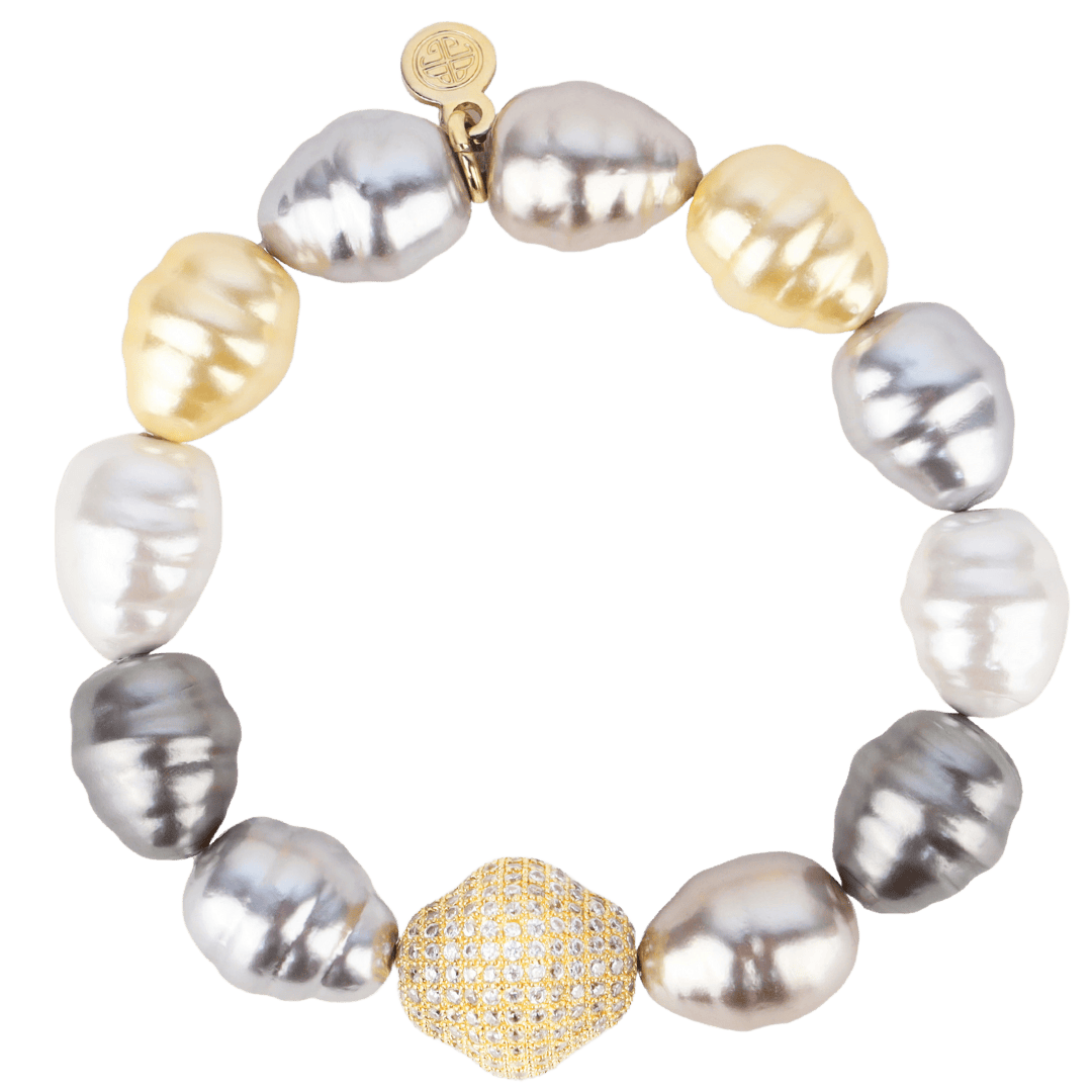 Isabel Multi Baroque Pearl Bracelet for Women | BuDhaGirl