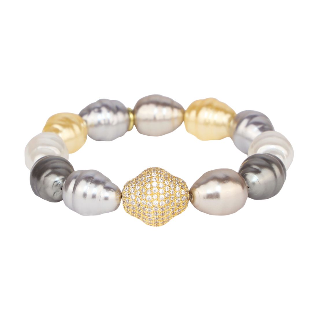 Isabel Starlight Baroque Pearl Bracelet: Celestial Elegance and Luxury