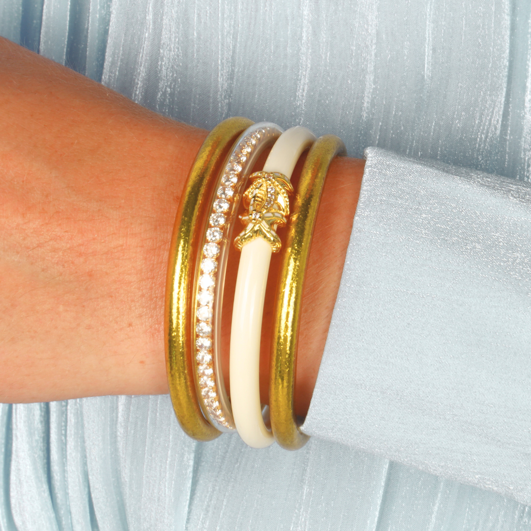 Ivory Starfish Bangle Bracelet Stack | BuDhaGirl
