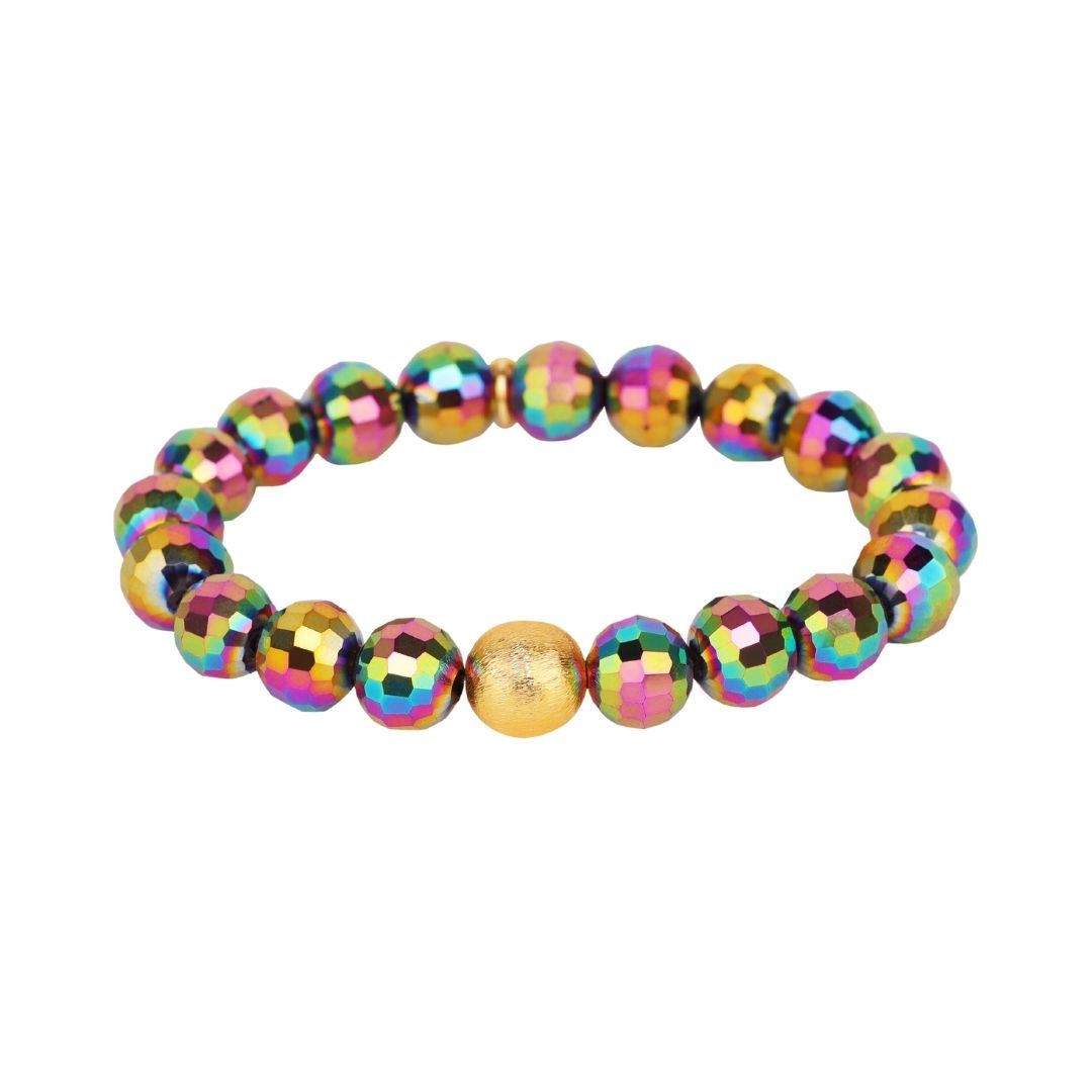 Mardi Gras Mélange Beaded Bracelet | BuDhaGirl