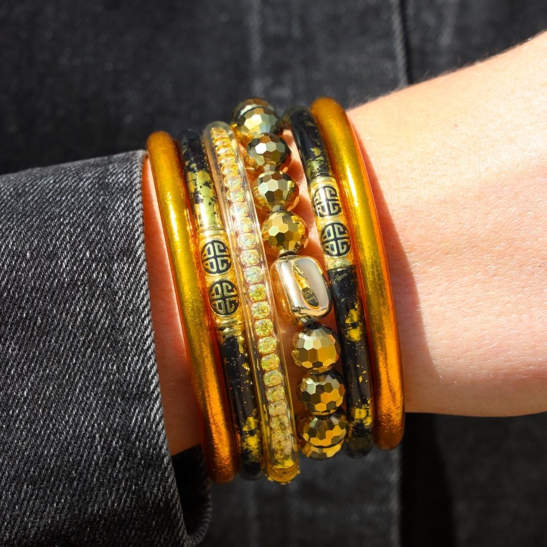 October Hunter Moon Bangle Bracelet Stack for Women | BuDhaGirl