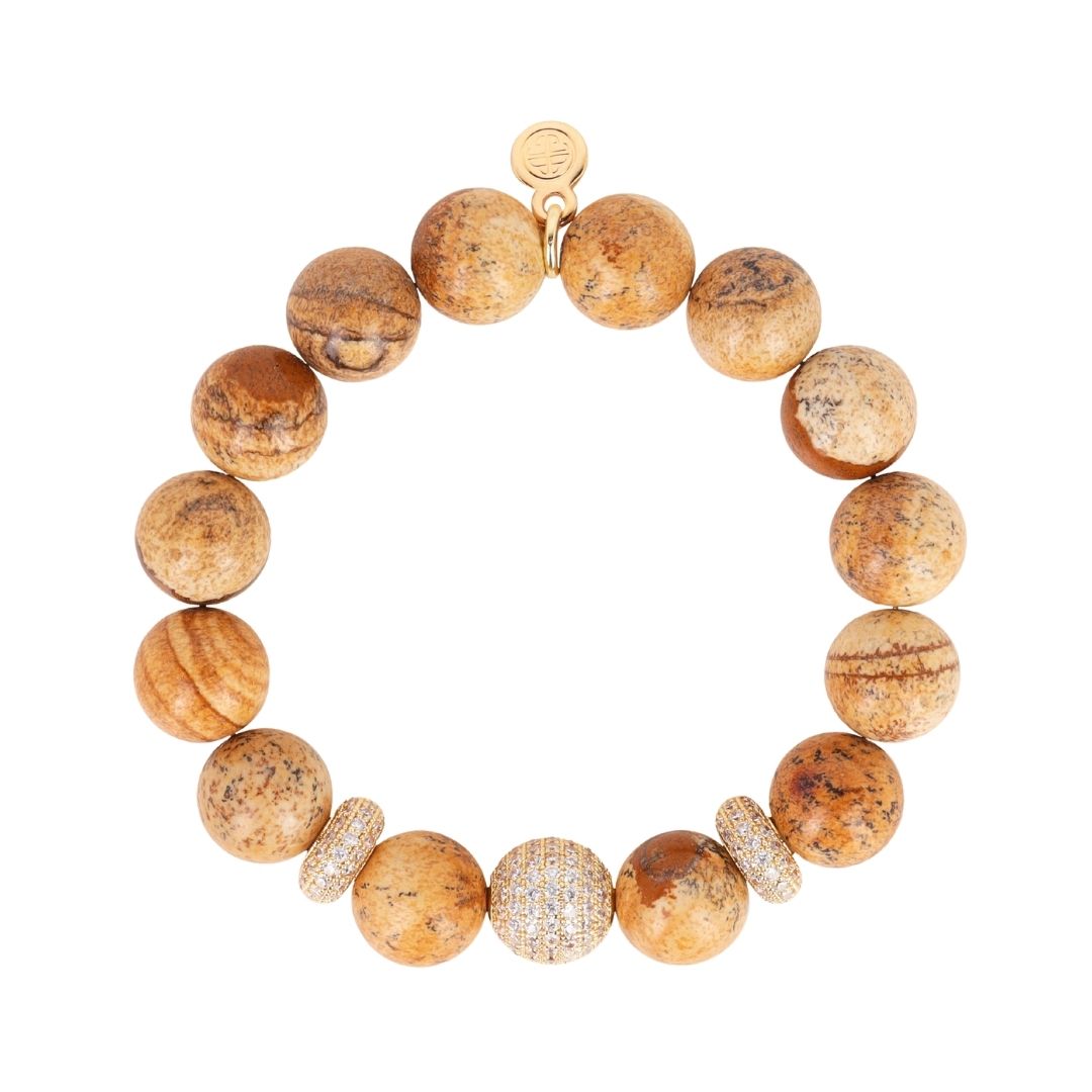 Prairie Beaded Bracelet | Earth Tone & Crystal Jewelry | BuDhaGirl