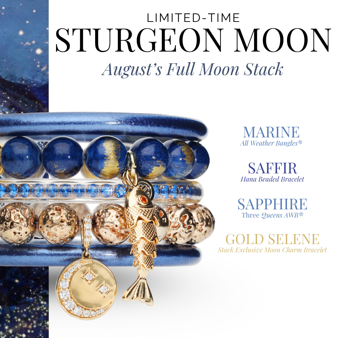 Sturgeon Moon Bracelet Bangle Stack | BuDhaGirl