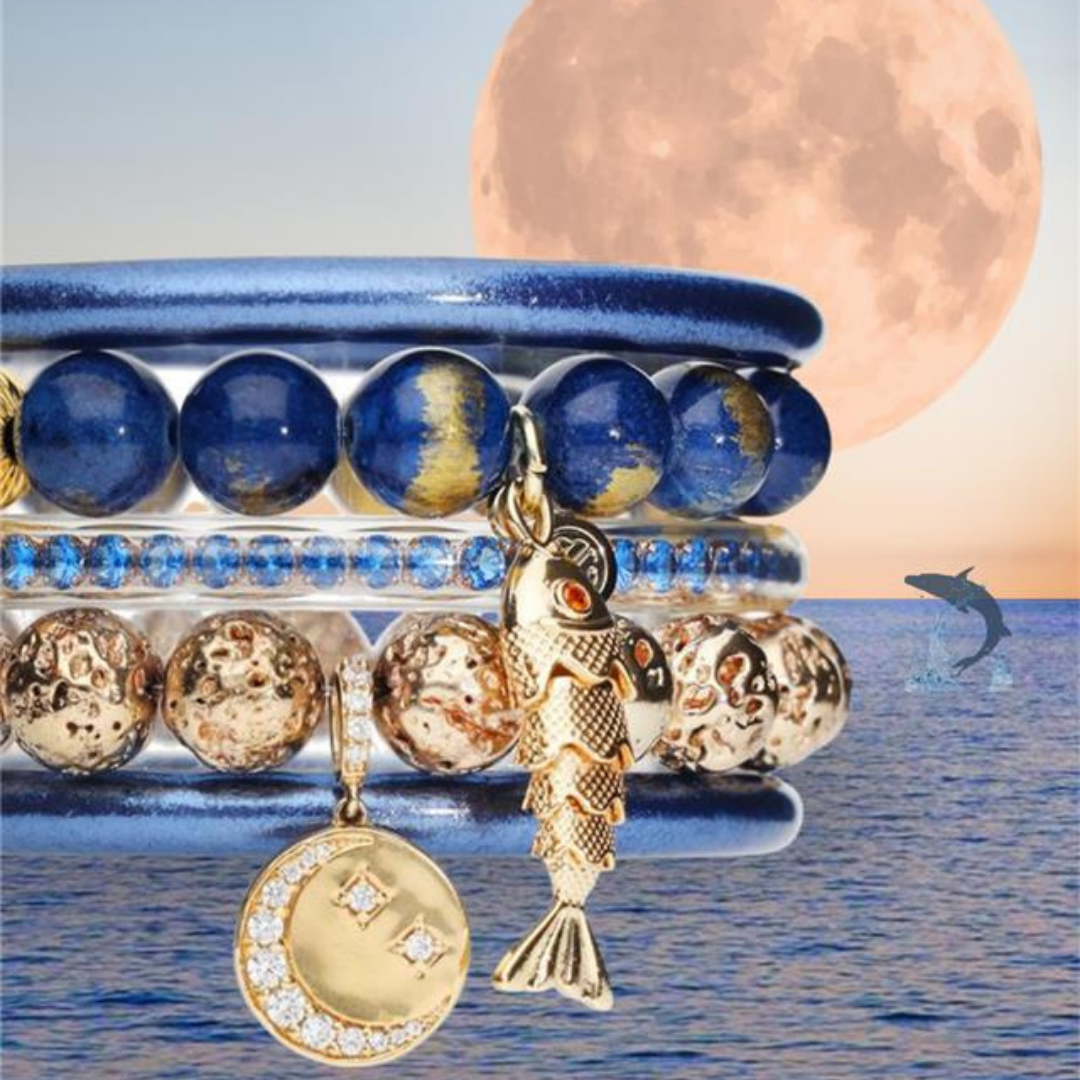 Sturgeon Moon Bracelet Bangle Stack | BuDhaGirl