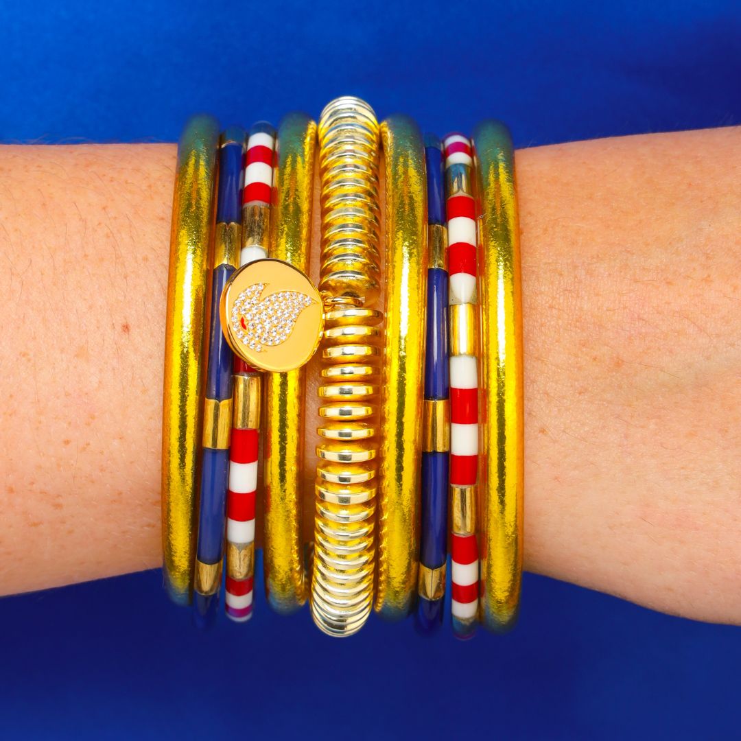 Team USA Bangle Bracelet Stack Inspired by the 2024 Paris Olympics | BuDhaGirl