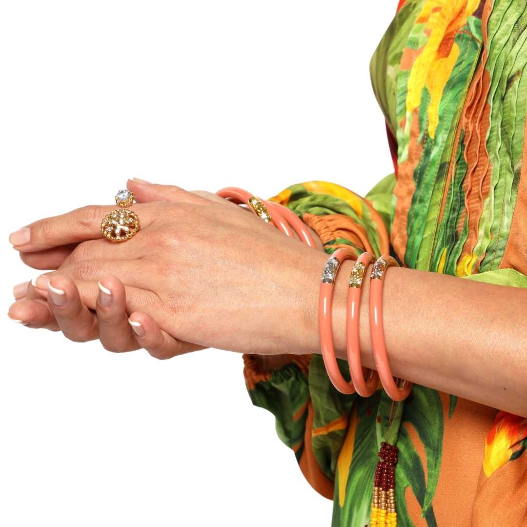 Three Kings All Weather Bangles® (AWB®) - Thai Tea | Bangle Bracelets for Women | BuDhaGirl